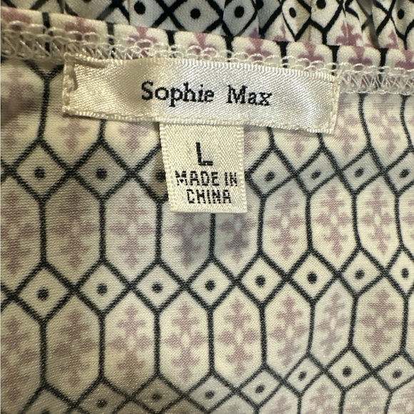 Sophie Max Black and White Long Sleeve Dress - Picture 7 of 8